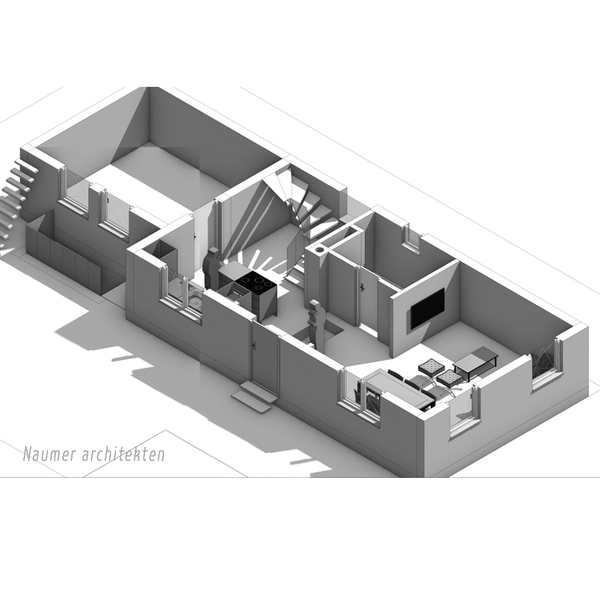 Haus D in Ludwigshafen Umbau eines kleinen Siedlungshauses Naumer