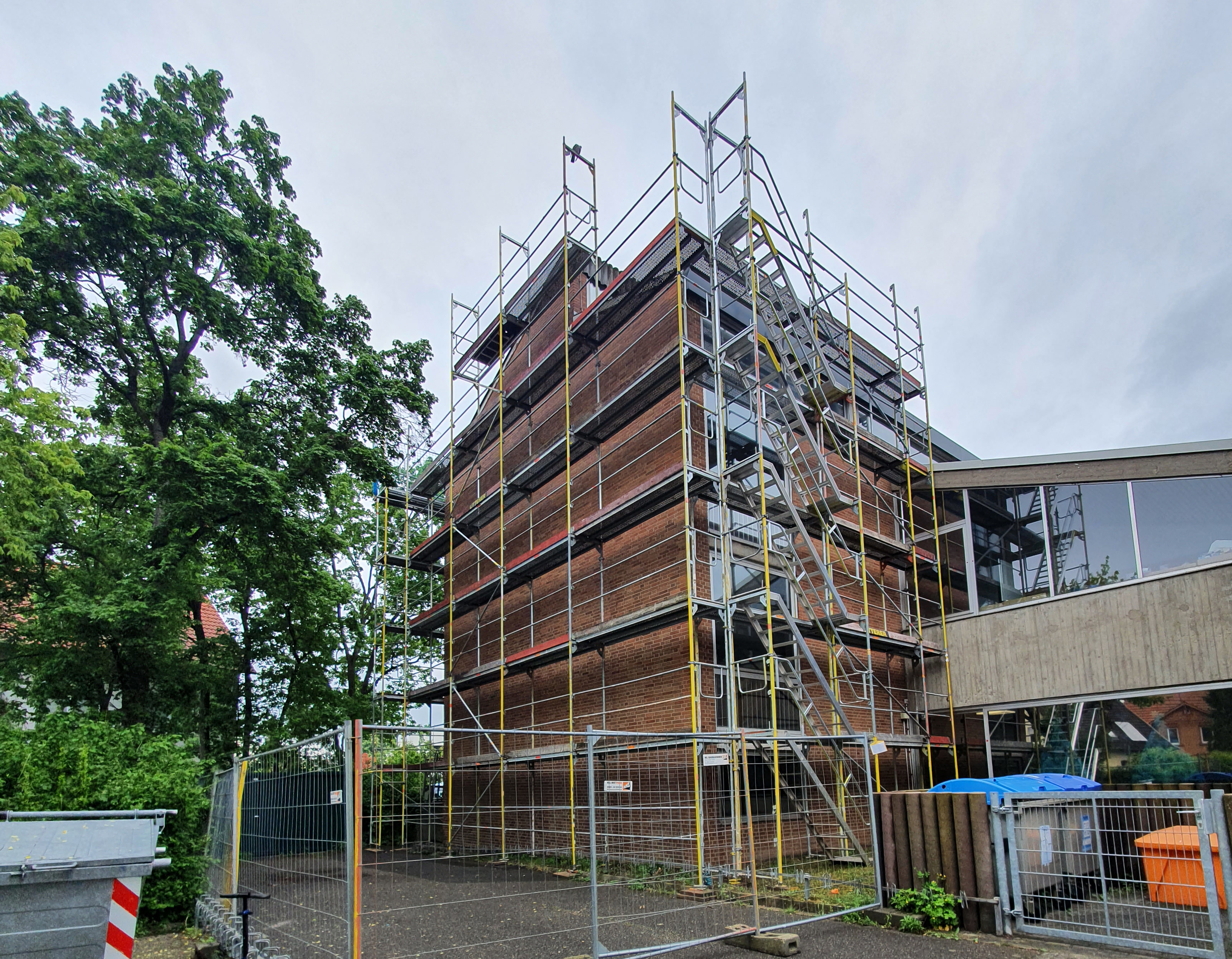 Abbildung: Sanierungsarbeiten Friedrichfeldschule in Mannheim