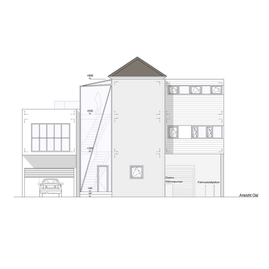 Abbildung: Haus K in Ilvesheim – Wohnen in einer Trafostation