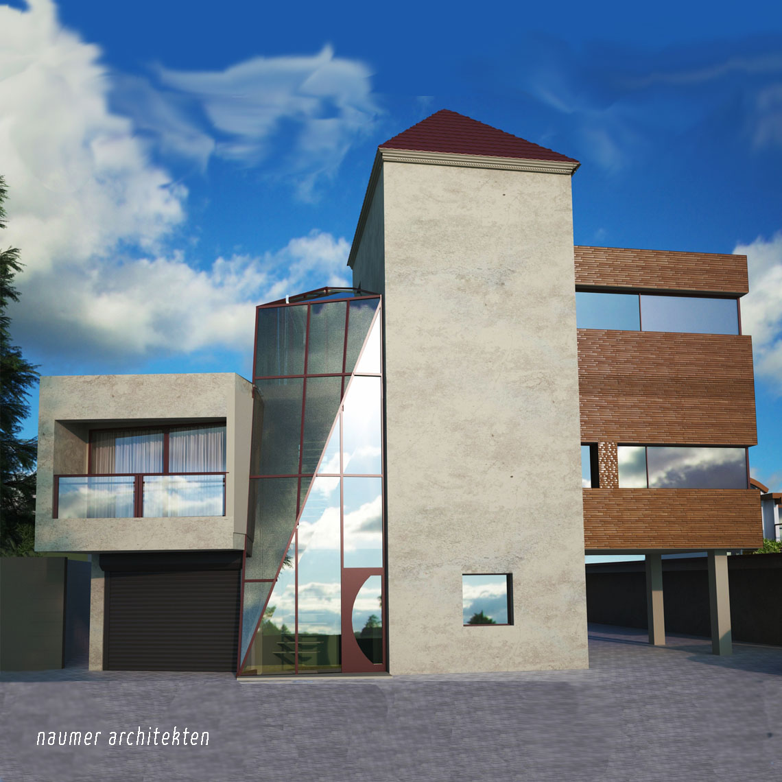 Abbildung: Haus K in Ilvesheim – Wohnen in einer Trafostation