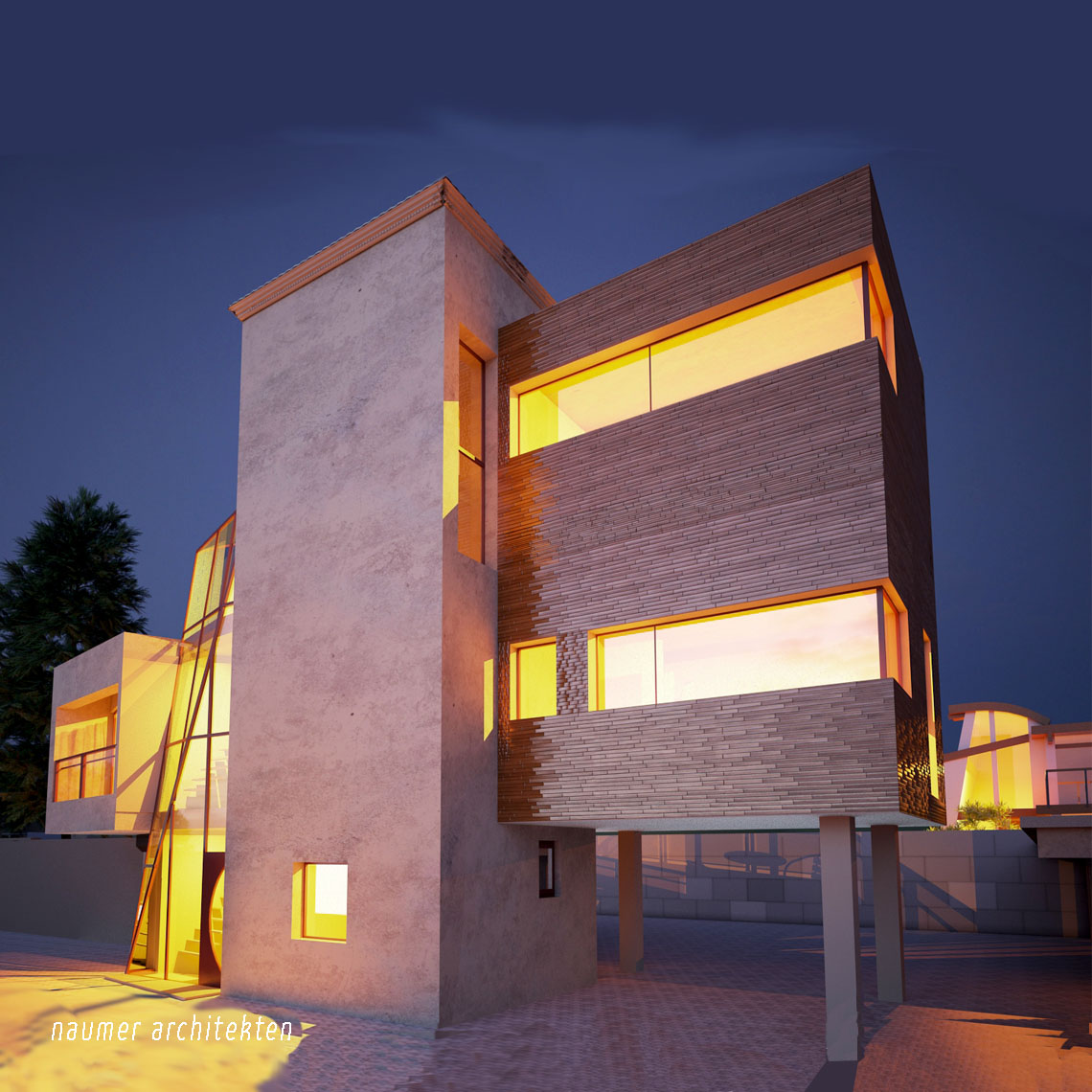 Abbildung: Haus K in Ilvesheim – Wohnen in einer Trafostation