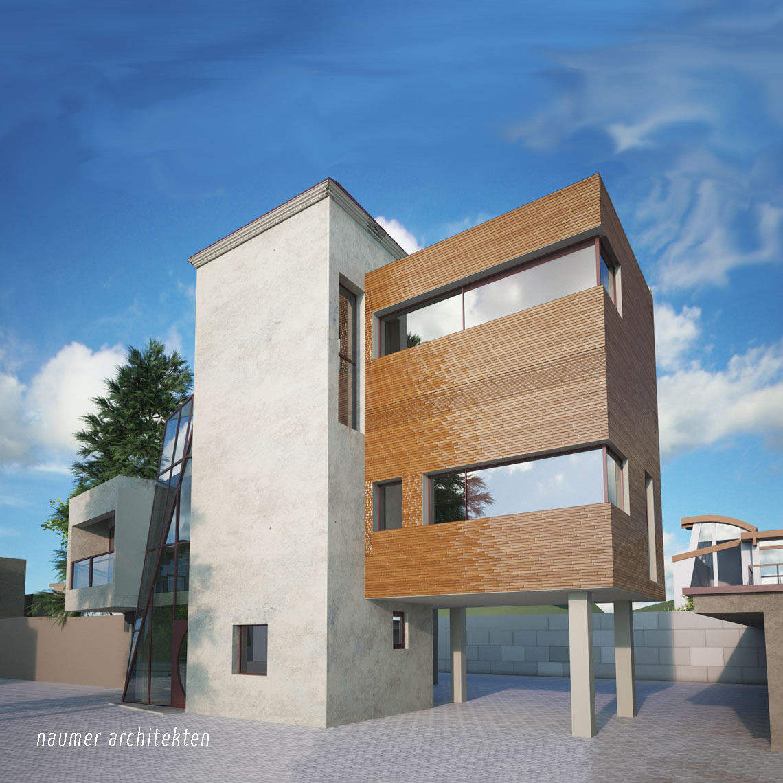 Abbildung: Haus K in Ilvesheim – Wohnen in einer Trafostation