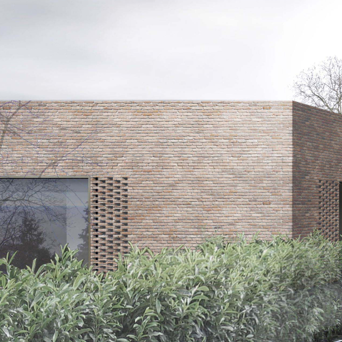 Abbildung: Neubau eines zentralen Betriebshofes auf dem Gelände des Hauptfriedhofes Mannheim – Wettbewerbsbetreuung